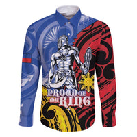 Philippines Lapu-Lapu Family Matching Long Sleeve Bodycon Dress and Hawaiian Shirt Proud Of My King