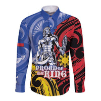 Philippines Lapu-Lapu Long Sleeve Button Shirt Proud Of My King
