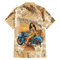 Aloha Hawaii Biker Family Matching Off Shoulder Short Dress and Hawaiian Shirt Ride To Paradise LT05 - Polynesian Pride
