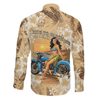 Aloha Hawaii Biker Family Matching Off Shoulder Short Dress and Hawaiian Shirt Ride To Paradise LT05 - Polynesian Pride