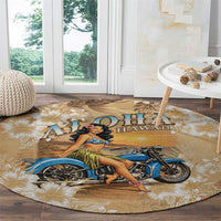 Aloha Hawaii Biker Round Carpet Ride To Paradise LT05 - Polynesian Pride