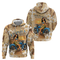 Aloha Hawaii Biker Zip Hoodie Ride To Paradise LT05 - Polynesian Pride
