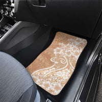 Polynesian Women's Day Car Mats Brown Hibiscus Flowers With Polynesian Pattern LT05 - Polynesian Pride