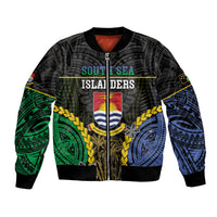 Personalised South Sea Islanders And Gilbert Islands Bomber Jacket Kanakas Polynesian Pattern