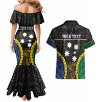 Personalised South Sea Islanders And Gilbert Islands Couples Matching Mermaid Dress and Hawaiian Shirt Kanakas Polynesian Pattern LT05 - Polynesian Pride