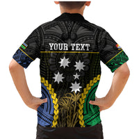 Personalised South Sea Islanders And Gilbert Islands Family Matching Mermaid Dress and Hawaiian Shirt Kanakas Polynesian Pattern