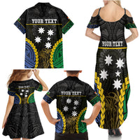 Personalised South Sea Islanders And Gilbert Islands Family Matching Summer Maxi Dress and Hawaiian Shirt Kanakas Polynesian Pattern LT05 - Polynesian Pride