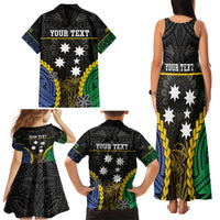 Personalised South Sea Islanders And New Caledonia Family Matching Tank Maxi Dress and Hawaiian Shirt Kanakas Polynesian Pattern LT05 - Polynesian Pride