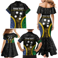 Personalised South Sea Islanders And New Ireland Family Matching Mermaid Dress and Hawaiian Shirt Kanakas Polynesian Pattern LT05 - Polynesian Pride