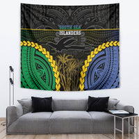 South Sea Islanders And New Ireland Tapestry Kanakas Polynesian Pattern