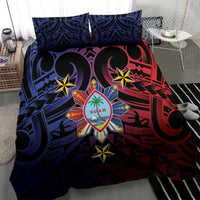 Philippines Guam Bedding Set Filipino Sun With Guaman Seal