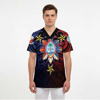 Philippines Guam Scrub Top Filipino Sun With Guaman Seal - Polynesian Pride