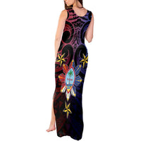 Philippines Guam Tank Maxi Dress Filipino Sun With Guaman Seal