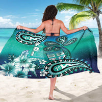 Fiji Born Indian Sarong Palm Paisley With Tapa Pattern LT05 - Polynesian Pride