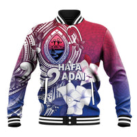 Guam Gadao Baseball Jacket Hafa Adai Micronesian Tribal Pattern LT05 Unisex Red - Polynesian Pride