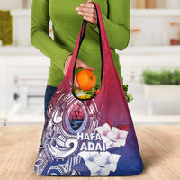 Guam Gadao Grocery Bag Hafa Adai Micronesian Tribal Pattern LT05 - Polynesian Pride
