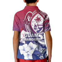 Guam Gadao Kid Polo Shirt Hafa Adai Micronesian Tribal Pattern LT05 - Polynesian Pride