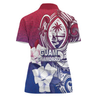Guam Gadao Women Polo Shirt Hafa Adai Micronesian Tribal Pattern