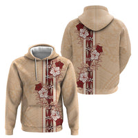 Tonga Language Week Hoodie Hibiscus Tongan Ngatu Pattern LT05 - Polynesian Pride