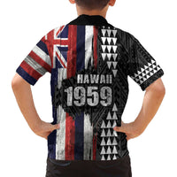 Hawaii 1959 Statehood Day Family Matching Puletasi and Hawaiian Shirt Classic Style
