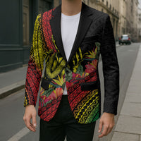 Retro Hawaiian Singer Blazer Polynesian Style Tropical Flowers