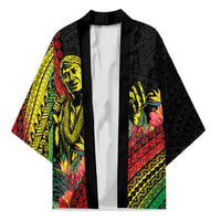 Retro Hawaiian Singer Kimono Polynesian Style Tropical Flowers
