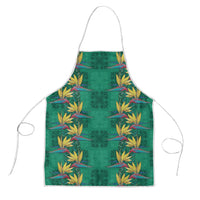 Hawaii Waikiki King Apron Green Quilt With Pua Manu