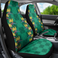 Hawaii Waikiki King Car Seat Cover Green Quilt With Pua Manu