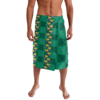 Hawaii Waikiki King Lavalava Green Quilt With Pua Manu