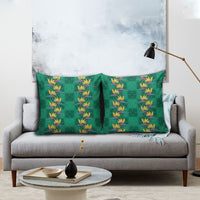 Hawaii Waikiki King Pillow Cover Green Quilt With Pua Manu
