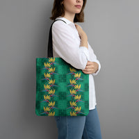 Hawaii Waikiki King Tote Bag Green Quilt With Pua Manu