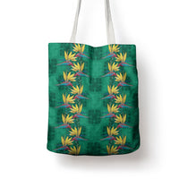 Hawaii Waikiki King Tote Bag Green Quilt With Pua Manu