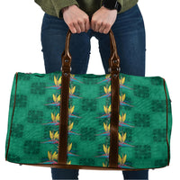 Hawaii Waikiki King Travel Bag Green Quilt With Pua Manu