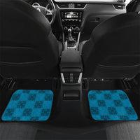 Hawaii Waikiki King Car Mats Blue Quilt With Pua Manu