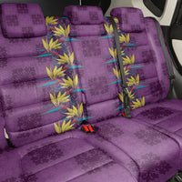 Hawaii Waikiki King Back Car Seat Cover Purple Quilt With Pua Manu
