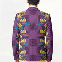 Hawaii Waikiki King Blazer Purple Quilt With Pua Manu