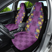 Hawaii Waikiki King Car Seat Cover Purple Quilt With Pua Manu