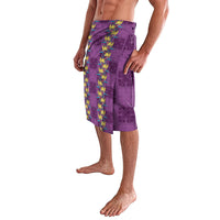 Hawaii Waikiki King Lavalava Purple Quilt With Pua Manu