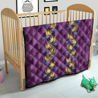 Hawaii Waikiki King Quilt Purple Quilt With Pua Manu