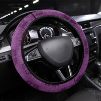 Hawaii Waikiki King Steering Wheel Cover Purple Quilt With Pua Manu
