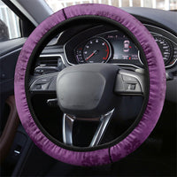 Hawaii Waikiki King Steering Wheel Cover Purple Quilt With Pua Manu
