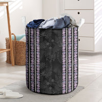 Hawaii Queen Liliuokalani Laundry Basket Hawaiian Lei Pua Kalaunu