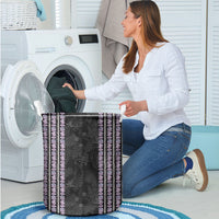 Hawaii Queen Liliuokalani Laundry Basket Hawaiian Lei Pua Kalaunu