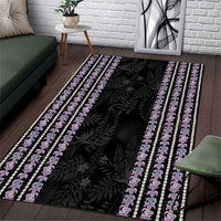 Hawaii Queen Liliuokalani Area Rug Hawaiian Lei Pua Kalaunu
