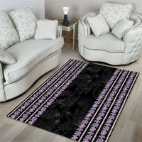 Hawaii Queen Liliuokalani Area Rug Hawaiian Lei Pua Kalaunu