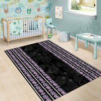 Hawaii Queen Liliuokalani Area Rug Hawaiian Lei Pua Kalaunu