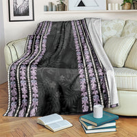 Hawaii Queen Liliuokalani Blanket Hawaiian Lei Pua Kalaunu