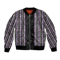 Hawaii Queen Liliuokalani Bomber Jacket Hawaiian Lei Pua Kalaunu