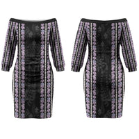 Hawaii Queen Liliuokalani Couples Matching Off The Shoulder Long Sleeve Dress and Hawaiian Shirt Hawaiian Lei Pua Kalaunu