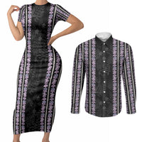 Hawaii Queen Liliuokalani Couples Matching Short Sleeve Bodycon Dress and Long Sleeve Button Shirt Hawaiian Lei Pua Kalaunu